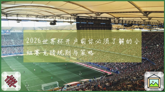 2026世界杯开户前你必须了解的小组赛竞猜规则与策略